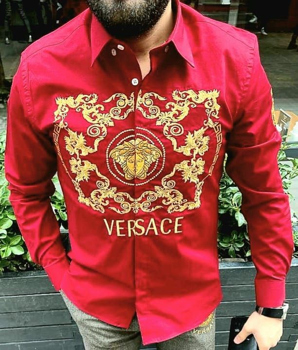 Versace Shirt in Red for Men